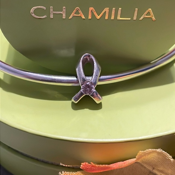 Chamilia Breast Cancer Ribbon Charm - Picture 1 of 2